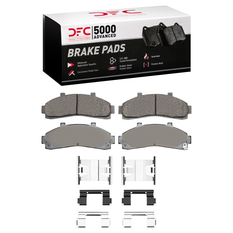 Ford Explorer Brake Pads - Front - DFC - 5000 Advanced Semi Metallic - `95-`02