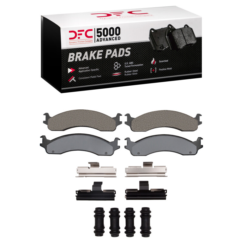 Ford E-Super Duty Brake Pads - Front - DFC - 5000 Advanced Semi Metallic - `95-`07