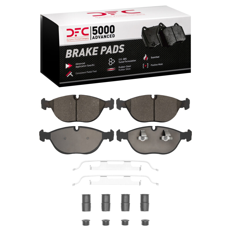 Audi TT Brake Pads - Front - DFC - 5000 Advanced Low Metallic - `95-`06