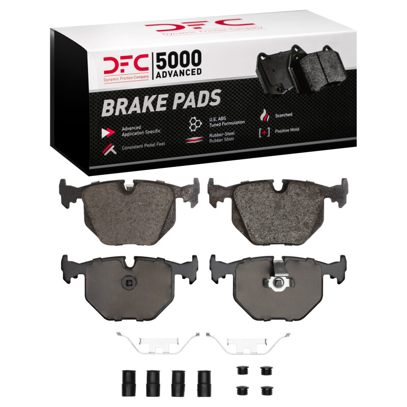BMW 740IL Brake Pads - Rear - DFC - 5000 Advanced Low Metallic - `91-`08