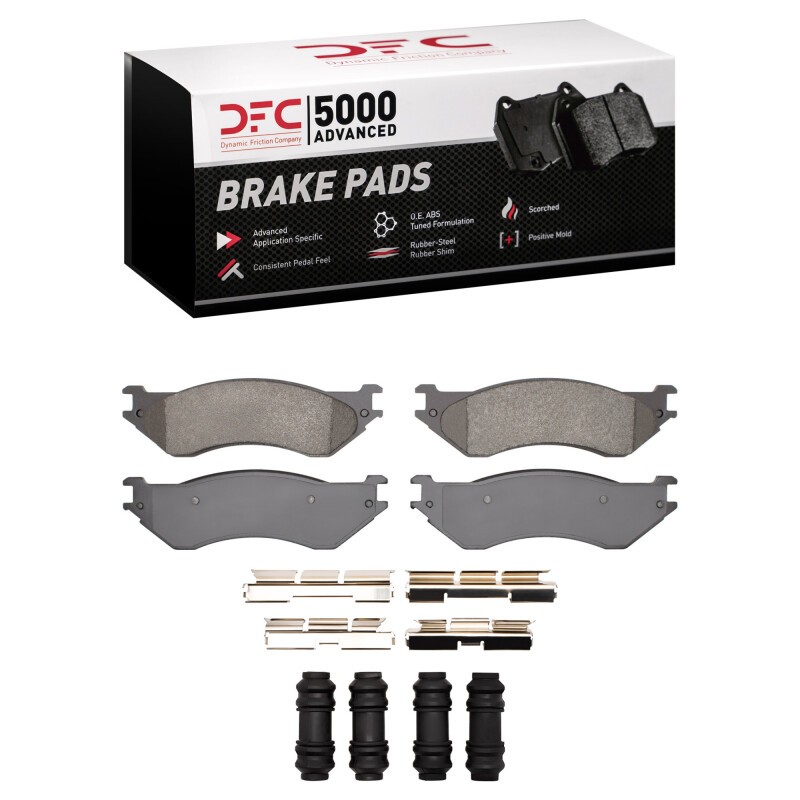 Dodge Ram 1500 Van Brake Pads - Front - DFC - 5000 Advanced Semi Metallic - 2003