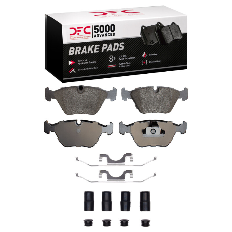 BMW 528i Brake Pads - Front - DFC - 5000 Advanced Low Metallic - `96-`03