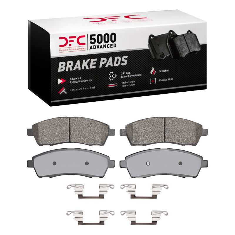 Ford F-350 Super Duty Brake Pads - Rear - DFC - 5000 Advanced Semi Metallic - `99-`05