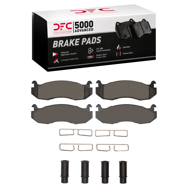 Hummer H1 Brake Pads - Front - DFC - 5000 Advanced Semi Metallic - `96-`06