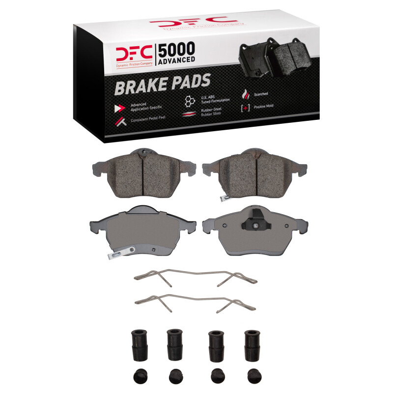Saab 9-5 Brake Pads - Front - DFC - 5000 Advanced Low Metallic - `97-`10