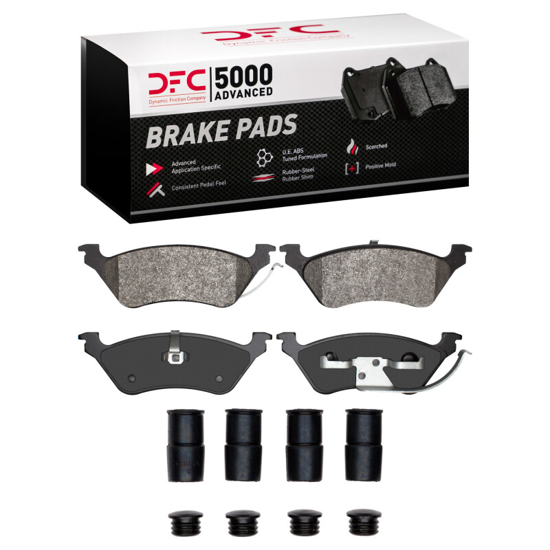 Chrysler Town & Country Brake Pads - Rear - DFC - 5000 Advanced Semi Metallic - `01-`07