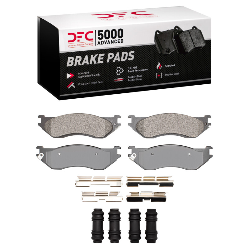 Dodge Durango Brake Pads - Front - DFC - 5000 Advanced Semi Metallic - `02-`06