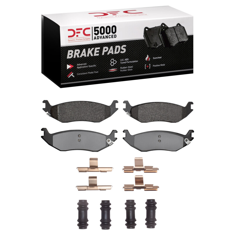 Chrysler Aspen Brake Pads - Rear - DFC - 5000 Advanced Semi Metallic - `02-`24