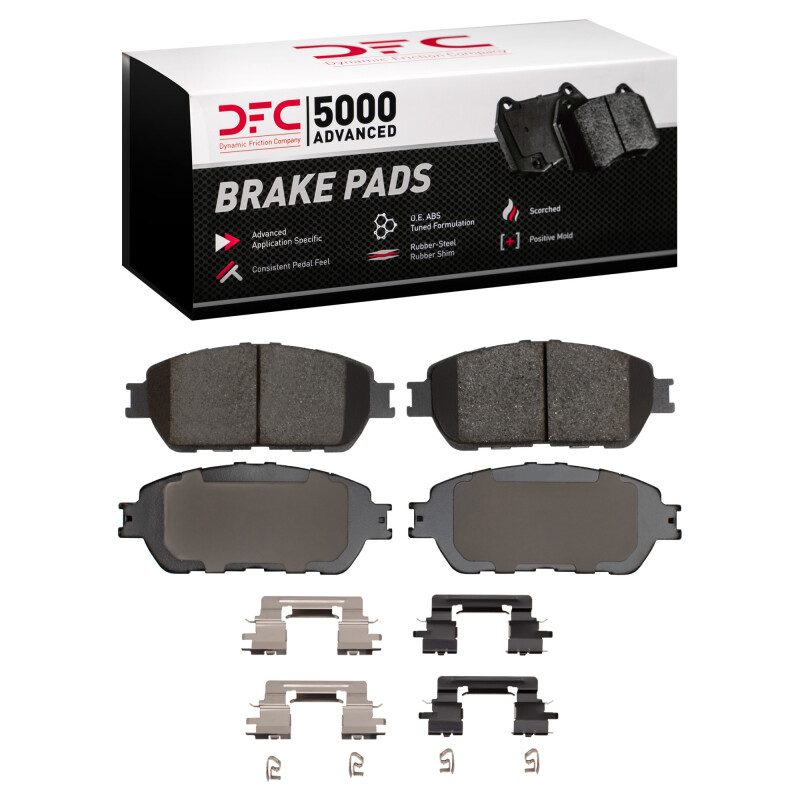 Toyota Avalon Brake Pads - Front - DFC - 5000 Advanced Ceramic + Hardware Kit - `04-`10