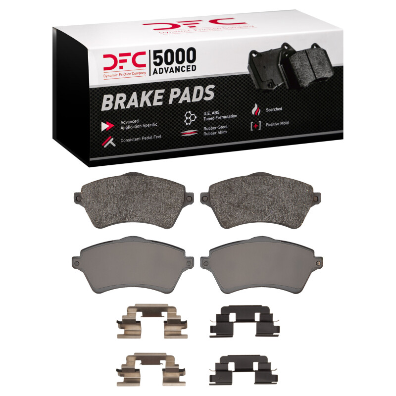 Land Rover Freelander Brake Pads - Front - DFC - 5000 Advanced Low Metallic - `02-`05