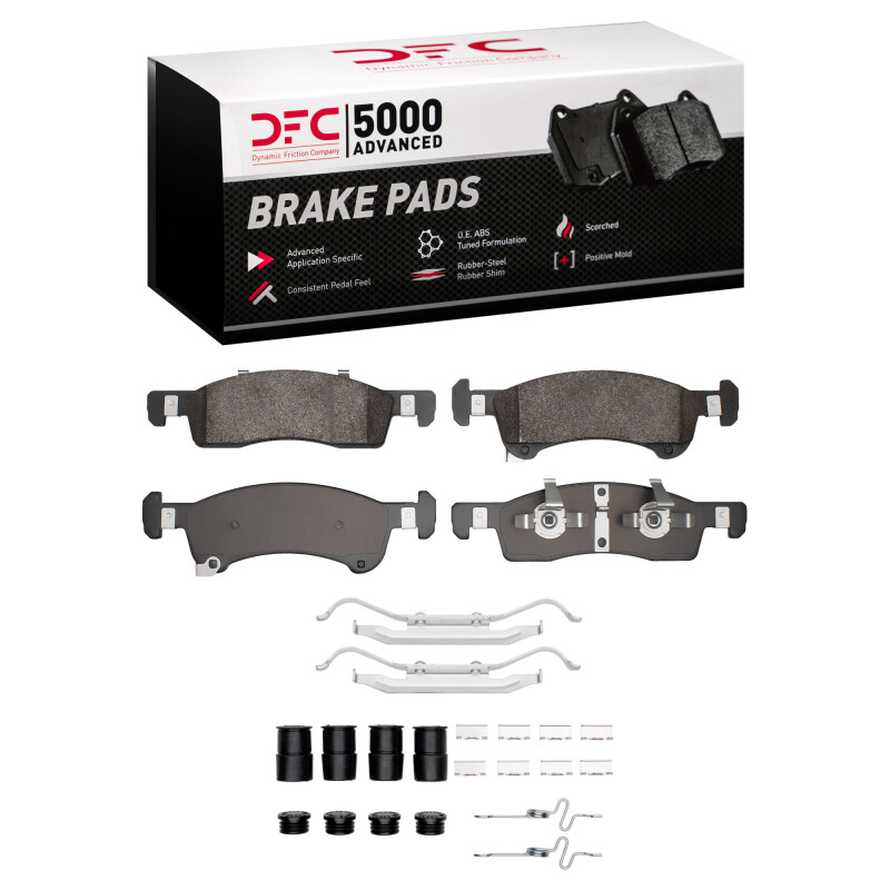 Ford Expedition Brake Pads - Front - DFC - 5000 Advanced Semi Metallic - `02-`06