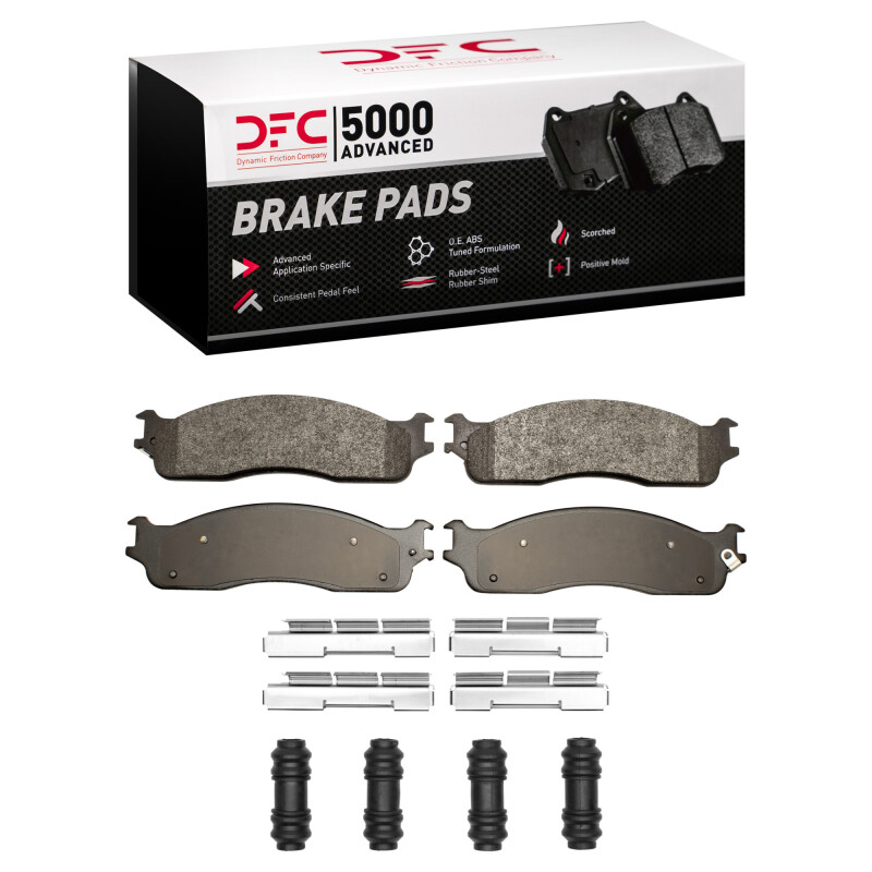 Dodge Ram 4000 Brake Pads - Front - DFC - 5000 Advanced Semi Metallic - `03-`08