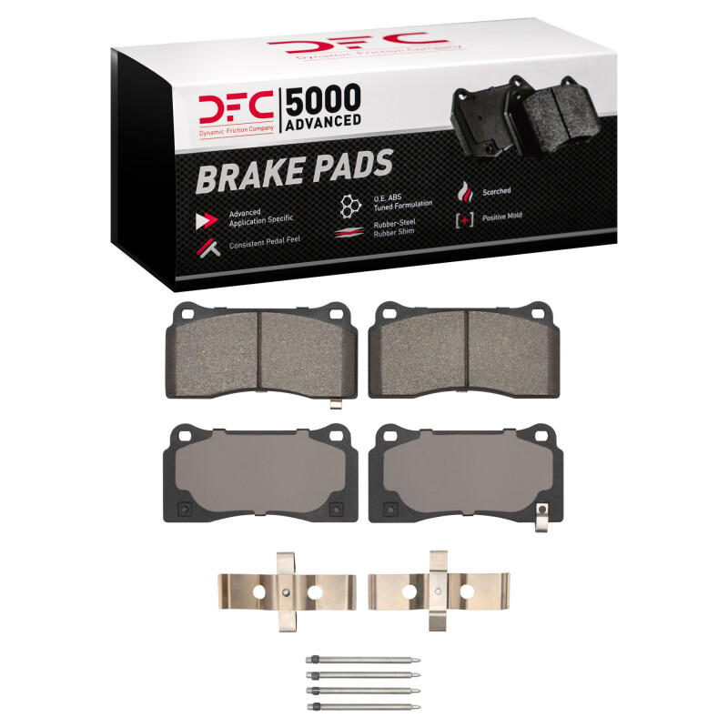 Dodge Viper Brake Pads - Front + Rear - DFC - 5000 Advanced Low Metallic - `03-`17