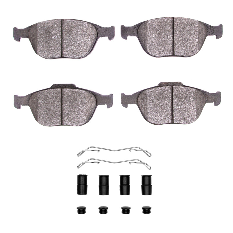 Ford Transit Connect Brake Pads - Front - DFC - 5000 Advanced Low Metallic + Hardware Kit - `02-`13