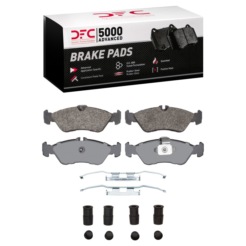Dodge Sprinter 3500 Brake Pads - Rear - DFC - 5000 Advanced Semi Metallic - `02-`06