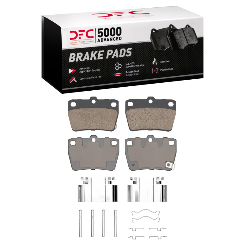 Toyota RAV4 Brake Pads - Rear - DFC - 5000 Advanced Ceramic - `04-`05