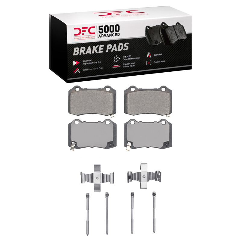 Dodge Durango Brake Pads - Rear - DFC - 5000 Advanced Low Metallic - `18-`25