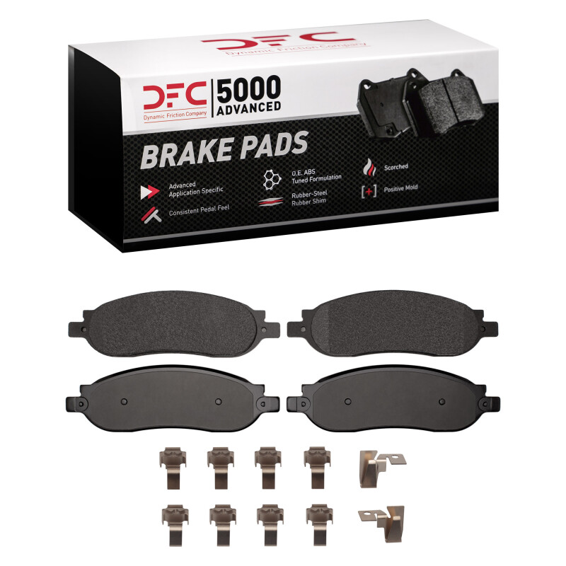 Ford F-350 Super Duty Brake Pads - Rear - DFC - 5000 Advanced Semi Metallic - `05-`07