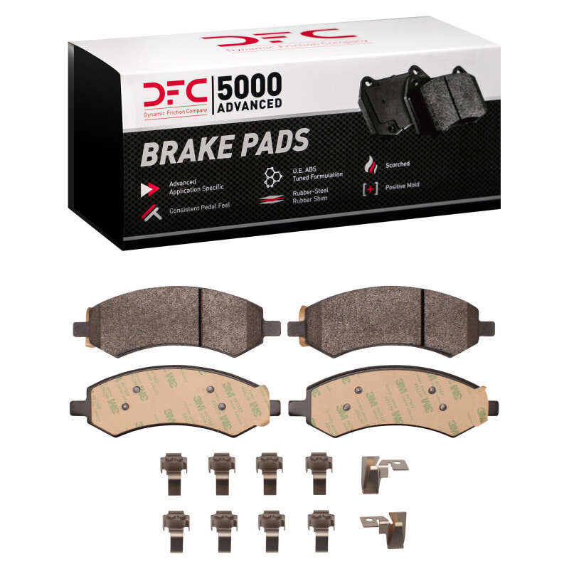 Chrysler Aspen Brake Pads - Front - DFC - 5000 Advanced Semi Metallic - `05-`24