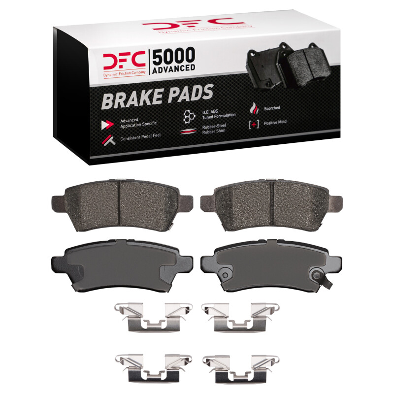 Nissan Pathfinder Brake Pads - Rear - DFC - 5000 Advanced Ceramic + Hardware Kit - `05-`12