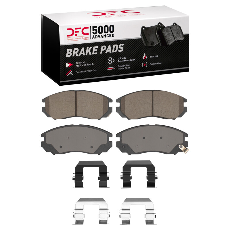 Hyundai Tiburon Brake Pads - Front - DFC - 5000 Advanced Ceramic - `04-`08