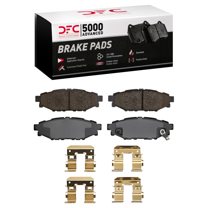 Subaru Crosstrek Brake Pads - Rear - DFC - 5000 Advanced Ceramic - `05-`23