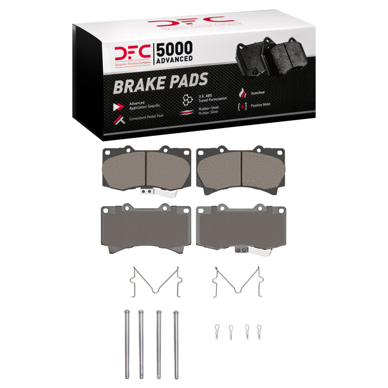 Hummer H3T Brake Pads - Front - DFC - 5000 Advanced Ceramic - `06-`10