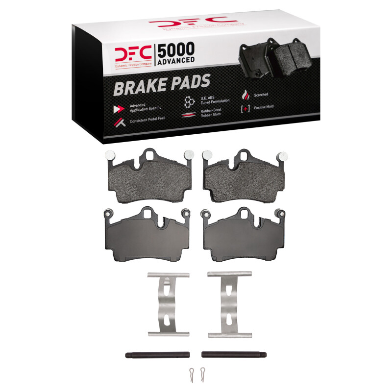 Porsche Boxster Brake Pads - Rear - DFC - 5000 Advanced Low Metallic - `05-`23