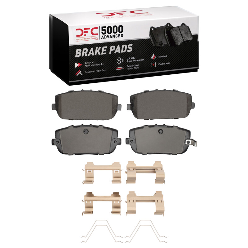Mazda MX-5 Miata Brake Pads - Rear - DFC - 5000 Advanced Ceramic + Hardware Kit - `06-`25