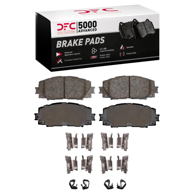 Toyota Yaris Brake Pads - Front - DFC - 5000 Advanced Ceramic - `06-`18