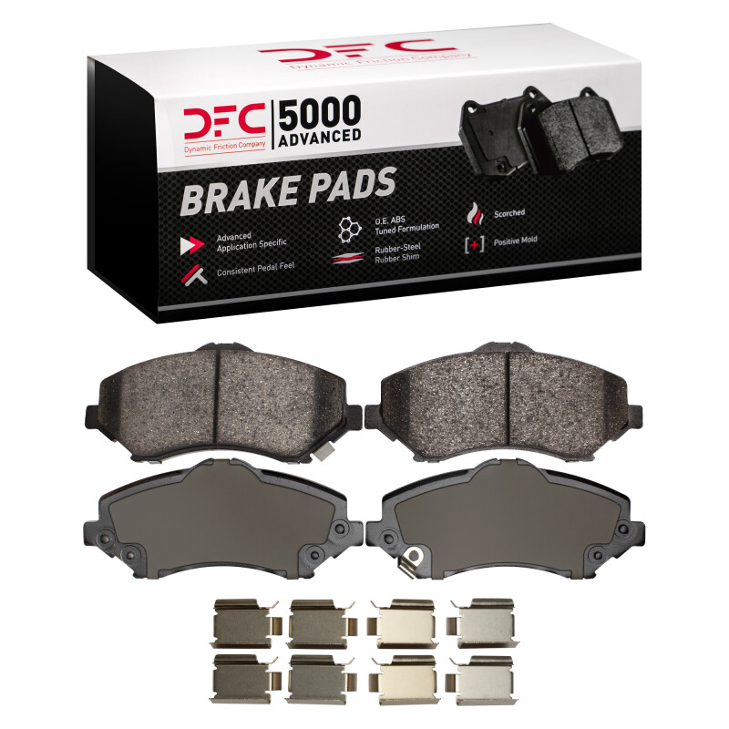 Chrysler Town & Country Brake Pads - Front - DFC - 5000 Advanced Ceramic - `07-`18