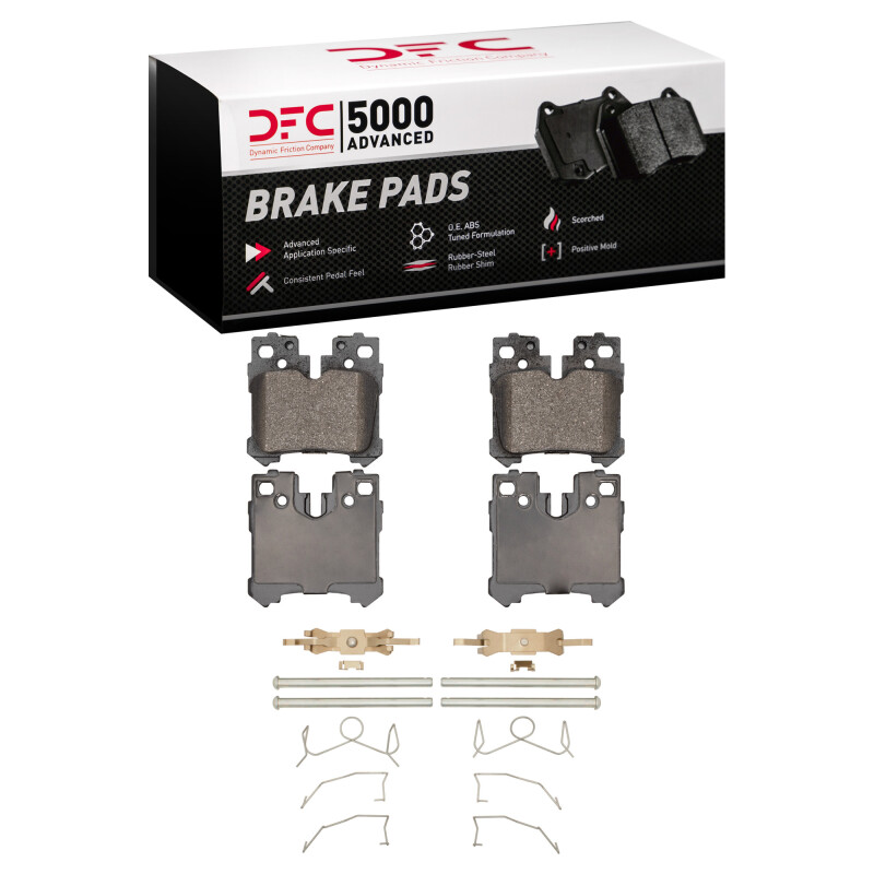 Lexus LS460 Brake Pads - Rear - DFC - 5000 Advanced Low Metallic - `07-`17