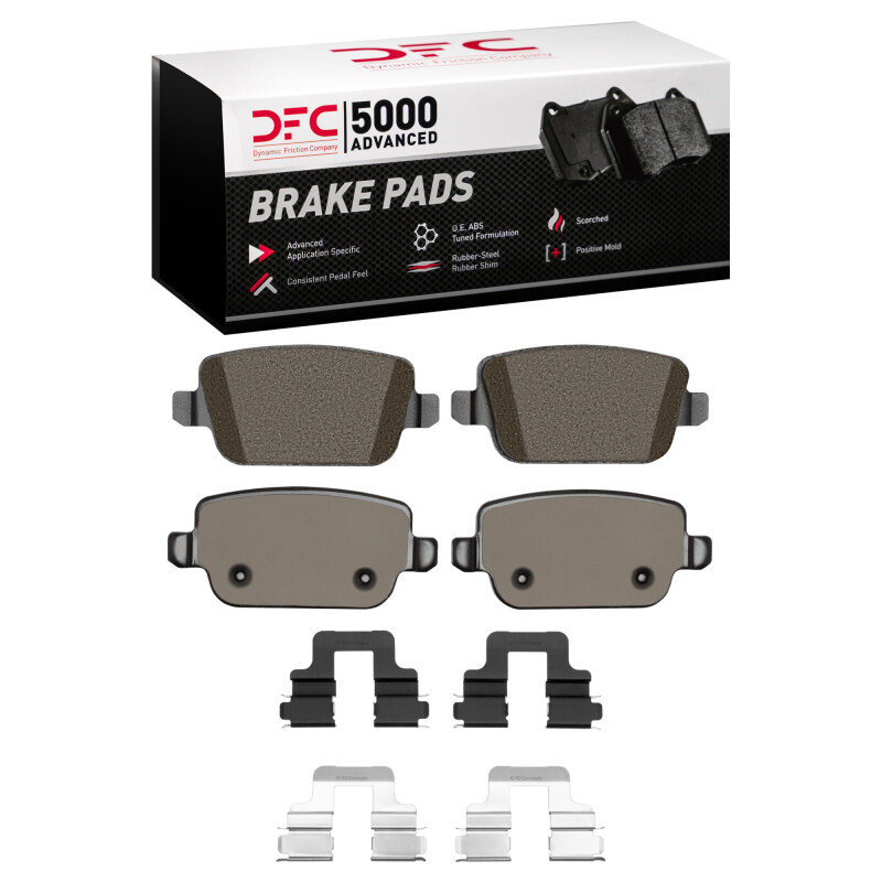 Volvo S80 Brake Pads - Rear - DFC - 5000 Advanced Low Metallic - `07-`10