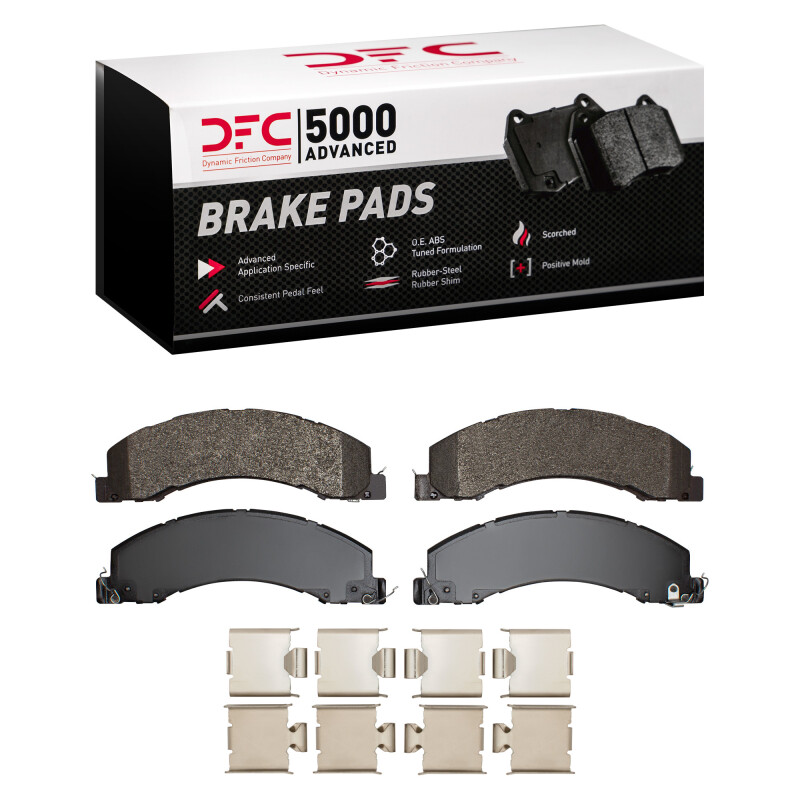 Dodge Ram 4500 Brake Pads - Rear/Front - DFC - 5000 Advanced Semi Metallic - `08-`25