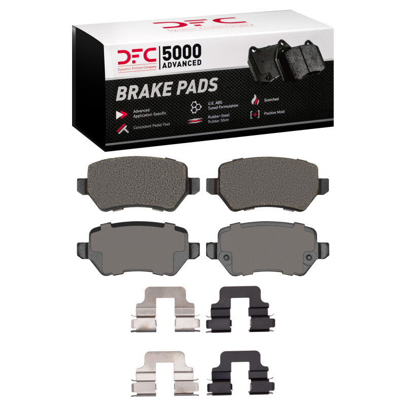 Chevrolet Zafira Brake Pads - Rear - DFC - 5000 Advanced Low Metallic - `02-`08