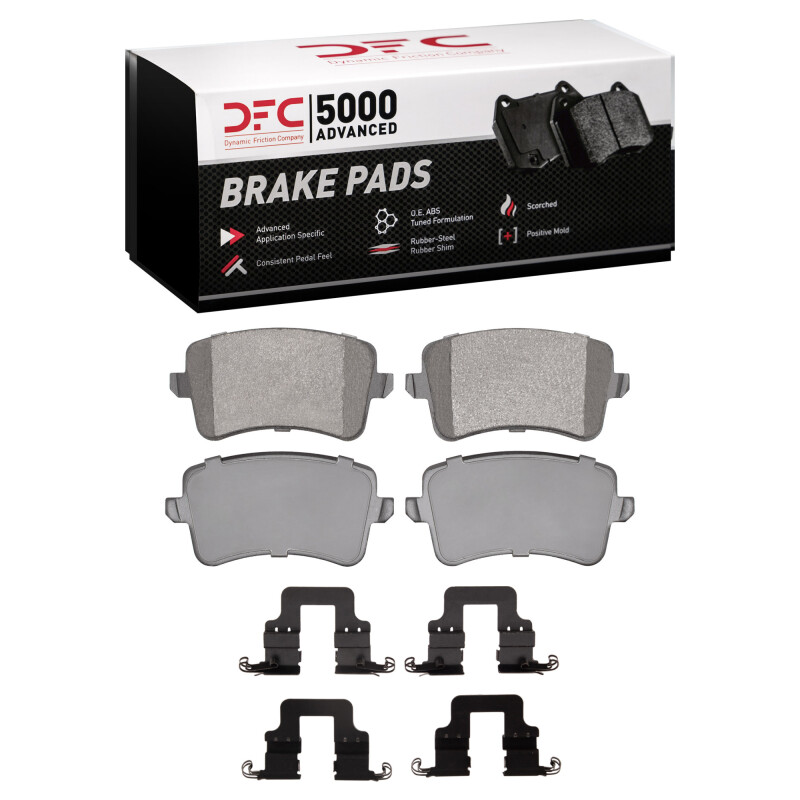 Audi Q5 Brake Pads - Rear - DFC - 5000 Advanced Low Metallic - `08-`17