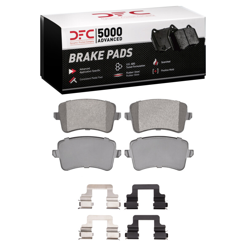 Audi SQ5 Brake Pads - Rear - DFC - 5000 Advanced Low Metallic - `08-`17