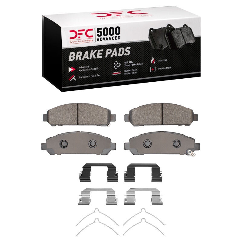 Toyota Venza Brake Pads - Front - DFC - 5000 Advanced Low Metallic - `09-`15
