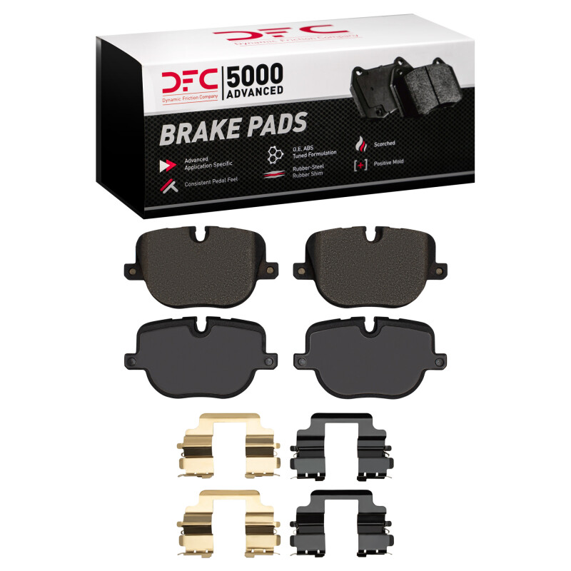 Land Rover Range Rover Sport Brake Pads - Rear - DFC - 5000 Advanced Low Metallic - `10-`13