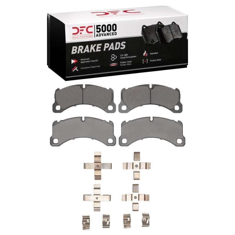 Porsche Cayenne Brake Pads - Front - DFC - 5000 Advanced Low Metallic - `11-`23