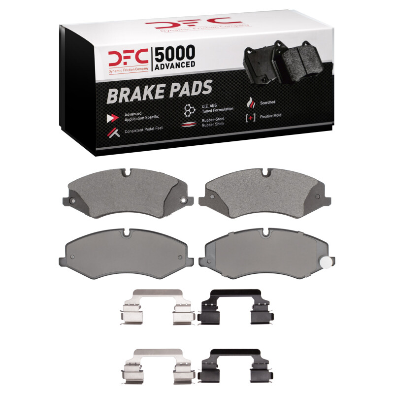 Land Rover Discovery Brake Pads - Front - DFC - 5000 Advanced Low Metallic - `10-`17