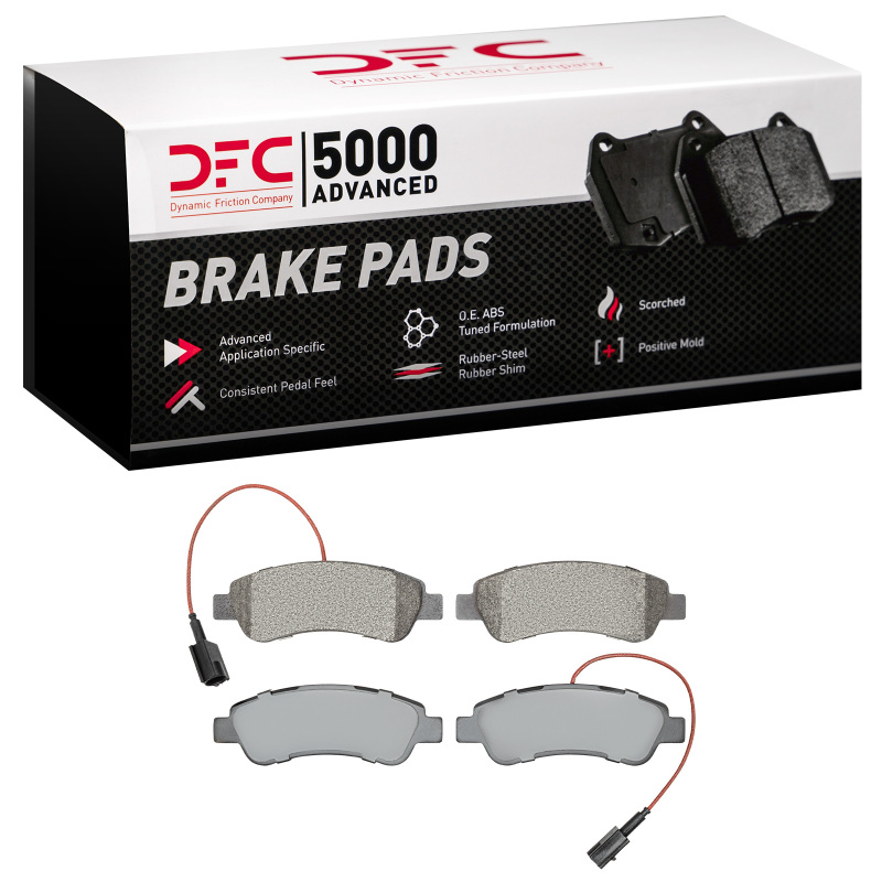 Ram ProMaster 1500 Brake Pads - Rear - DFC - 5000 Advanced Semi Metallic - `14-`21