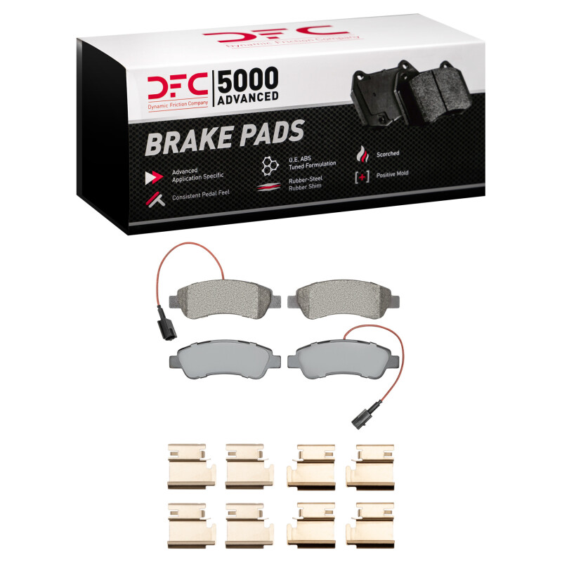 Ram ProMaster 1500 Brake Pads - Rear - DFC - 5000 Advanced Semi Metallic - `14-`21