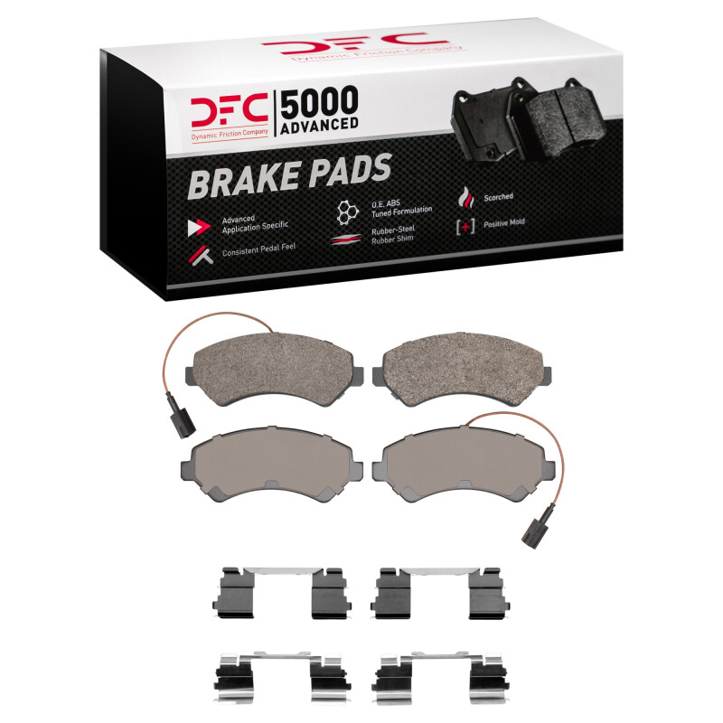 Ram ProMaster 3500 Brake Pads - Front - DFC - 5000 Advanced Semi Metallic - `14-`22