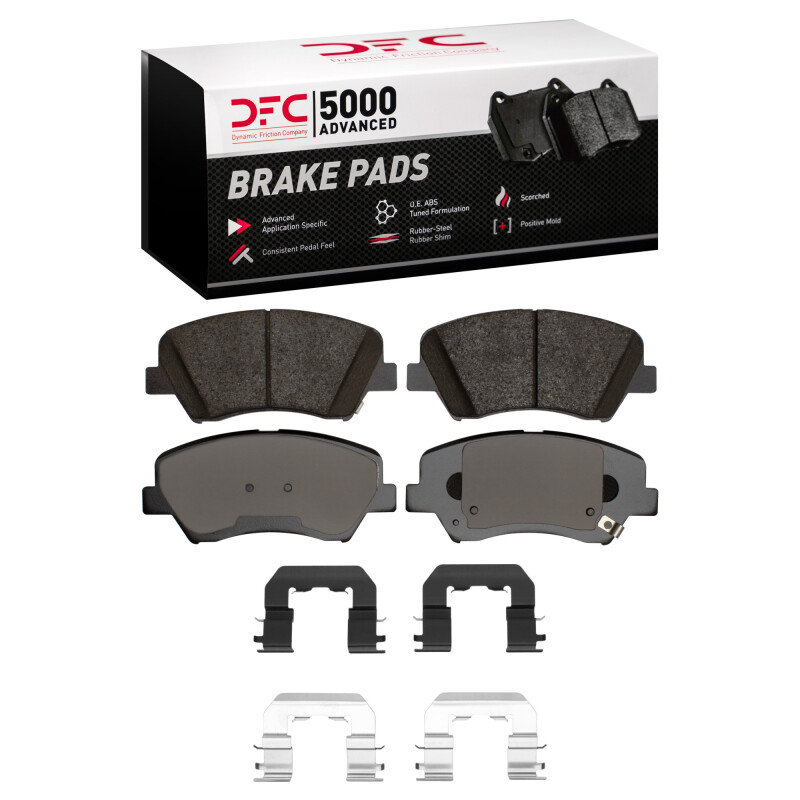 Hyundai Elantra Coupe Brake Pads - Front - DFC - 5000 Advanced Ceramic - `10-`24