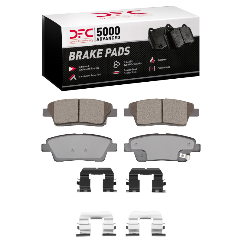 Genesis G80 Brake Pads - Rear - DFC - 5000 Advanced Ceramic - `10-`17