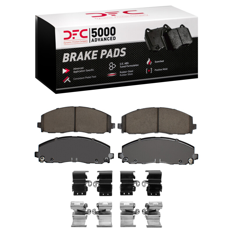 Chrysler Town & Country Brake Pads - Front - DFC - 5000 Advanced Ceramic - `12-`25