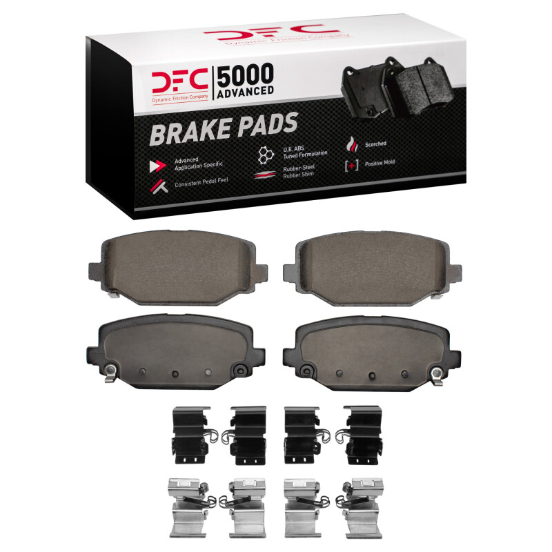 Chrysler Town & Country Brake Pads - Rear - DFC - 5000 Advanced Ceramic - `12-`20