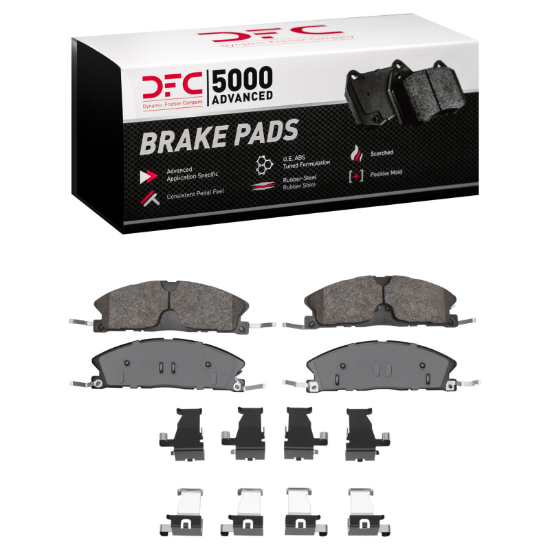 Ford Taurus SHO Brake Pads - Front - DFC - 5000 Advanced Semi Metallic - `13-`19