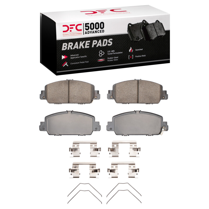 Honda Accord Brake Pads - Front - DFC - 5000 Advanced Ceramic - `14-`17